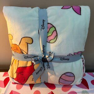 Winnie The Pooh & Piglet Easter Spring Pastel Easter TWIN Blanket 60x90 NWT!